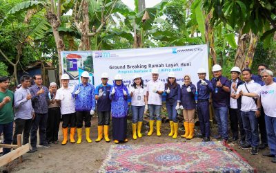 Krakatau IT Hadir Dalam Acara Ground Breaking Bantuan Rumah Warga Program TJSL Krakatau Steel dan Group